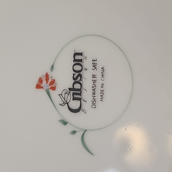 Floral Patterned Dinner Plates Set Of 4 - (4 Dinner 4 Salad) - Picture 5 of 10